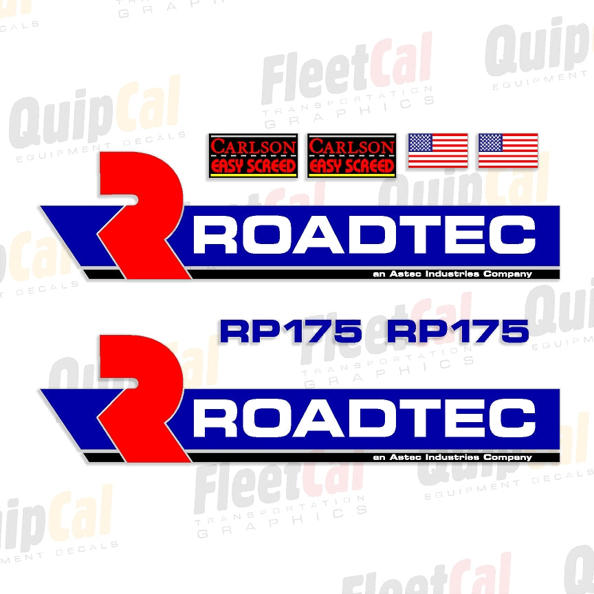 Roadtec Paver Decals