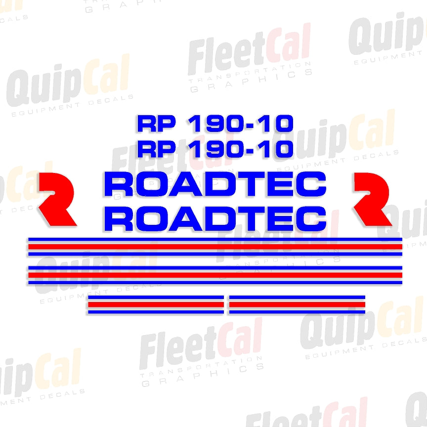 Roadtec Paver Decals