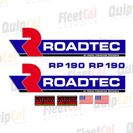 Roadtec Paver Decals