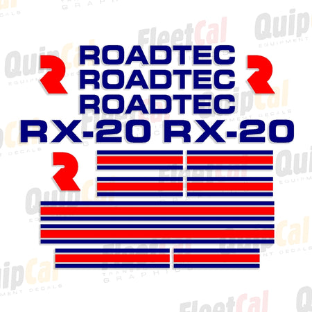 Roadtec Asphalt Mill Decals