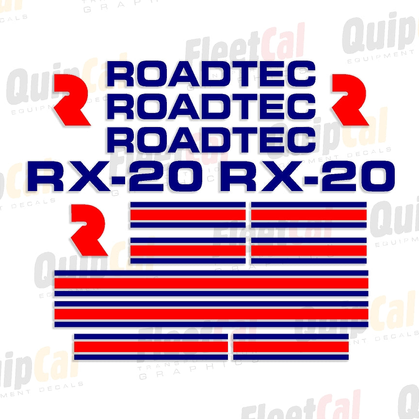 Roadtec Asphalt Mill Decals