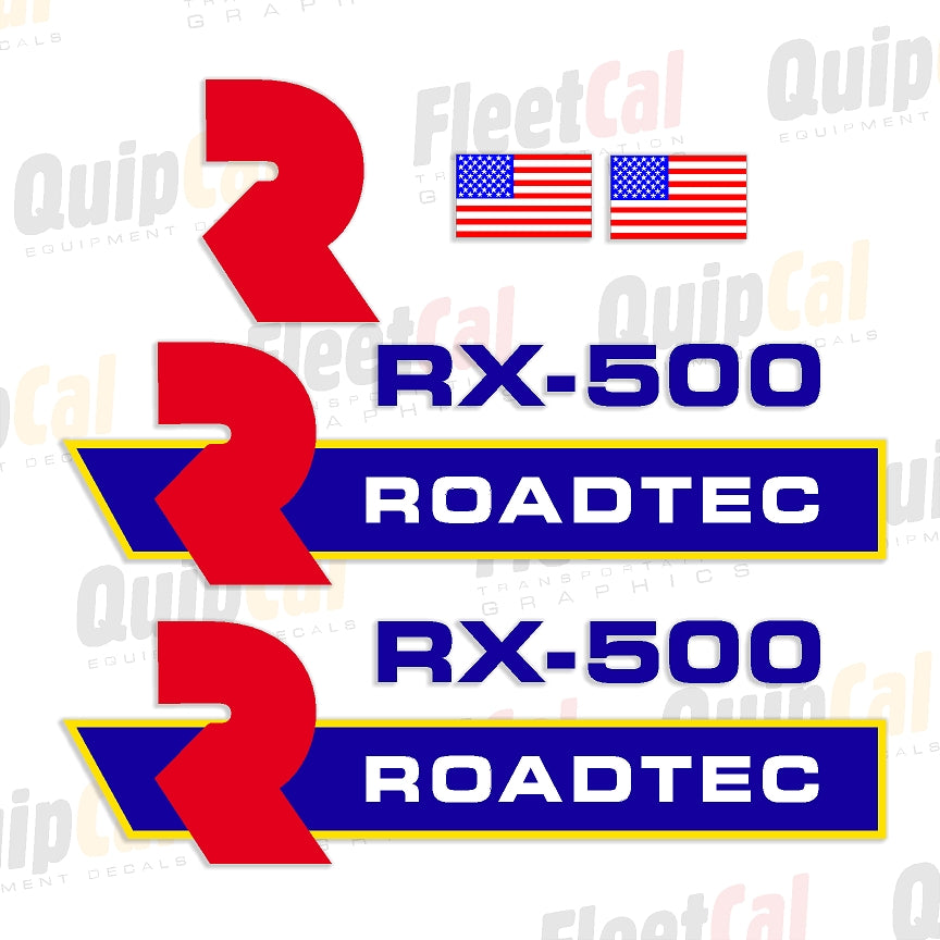 Roadtec Asphalt Mill Decals