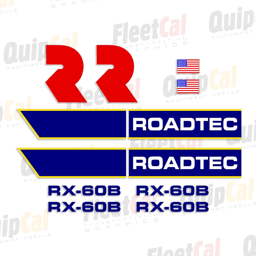 Roadtec Asphalt Mill Decals