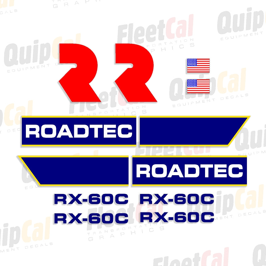 Roadtec Asphalt Mill Decals