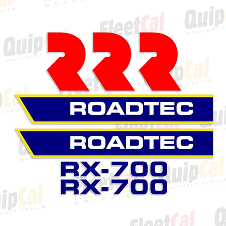 Roadtec Asphalt Mill Decals