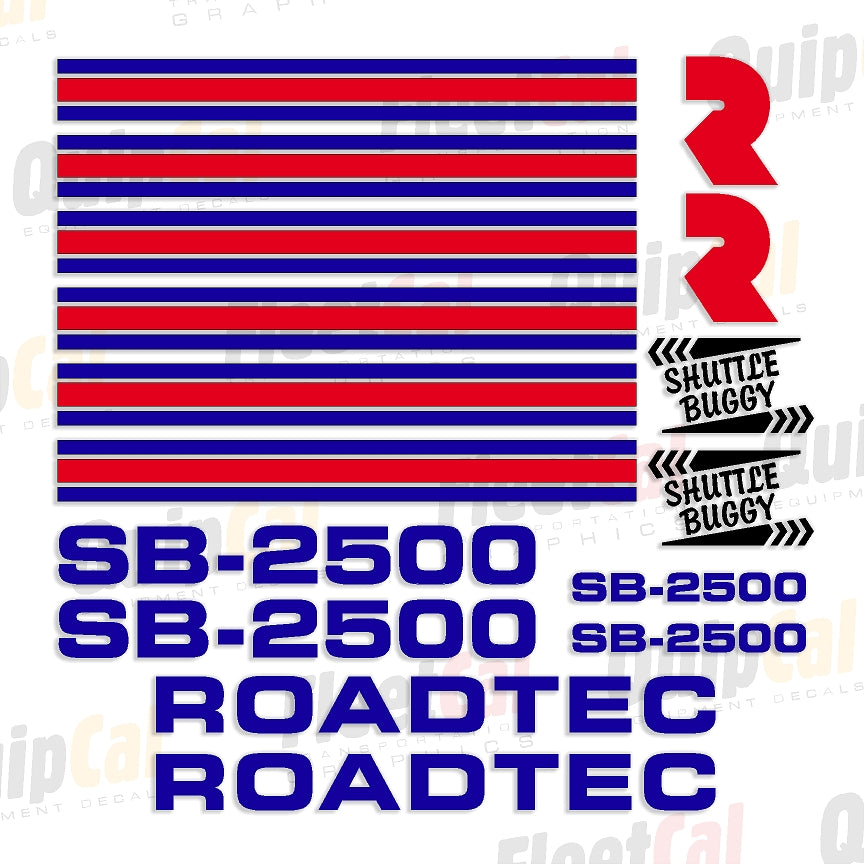 Roadtec Shuttle Buggy Decals