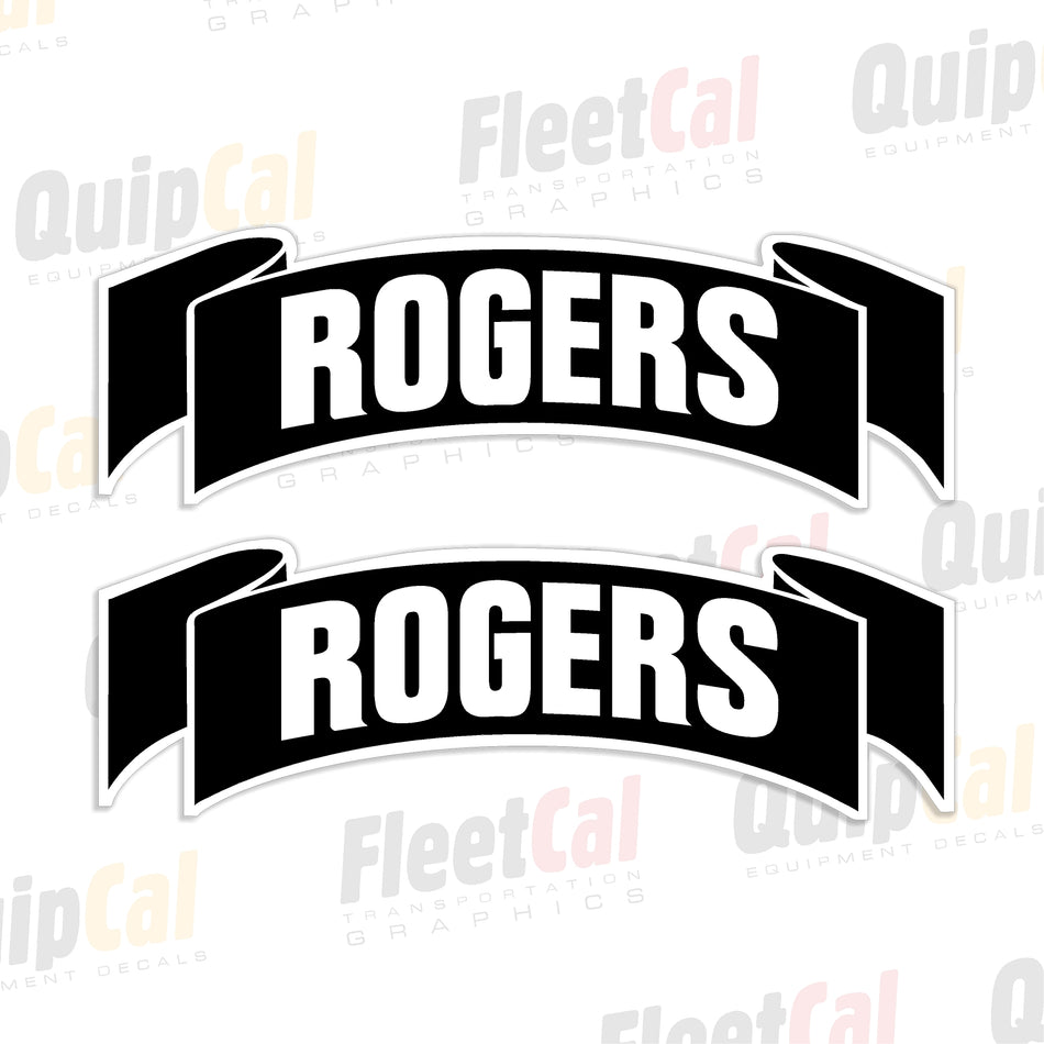 Rogers Trailer Decals