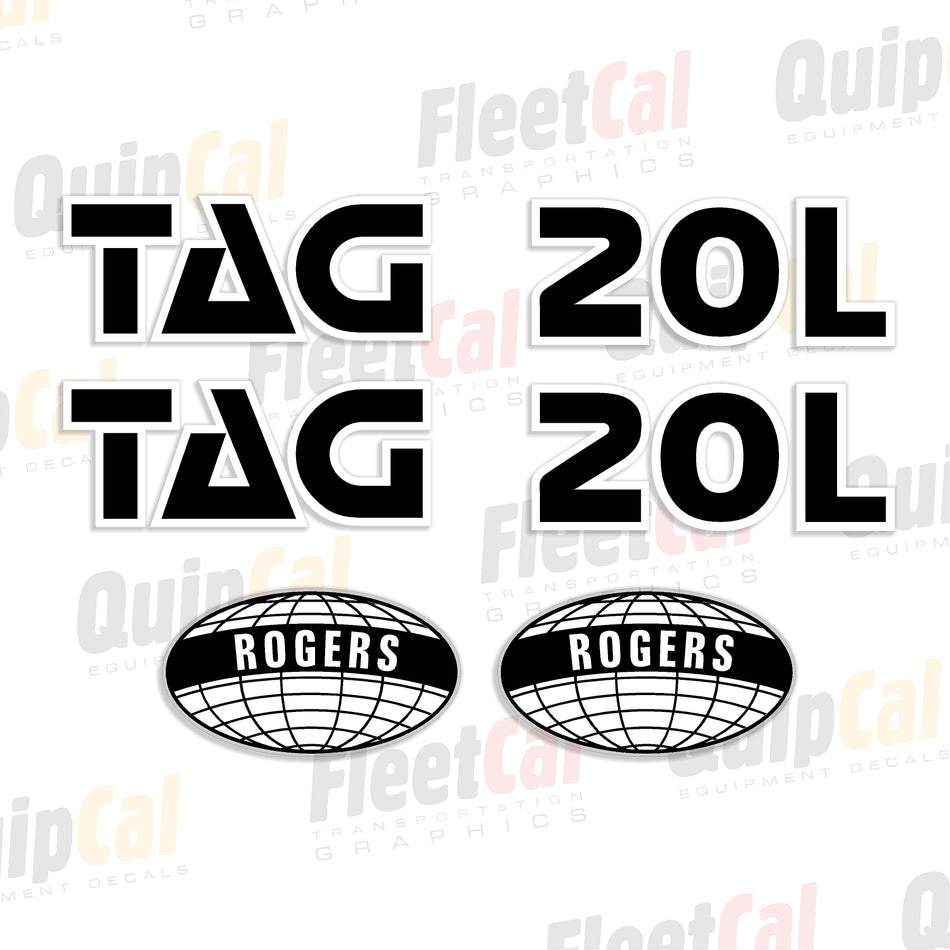 Rogers Trailer Decal Set