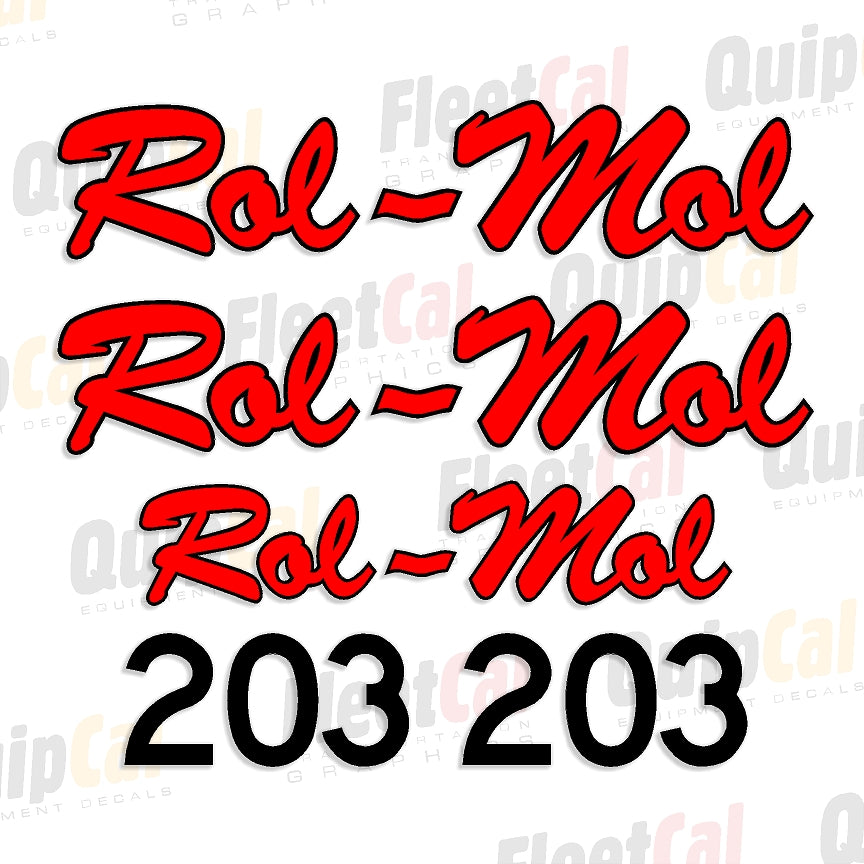 Rol-Mol Roller Decals