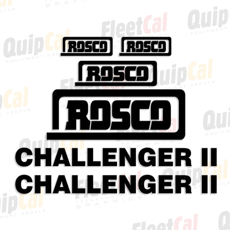 Rosco Sweeper Decal Set