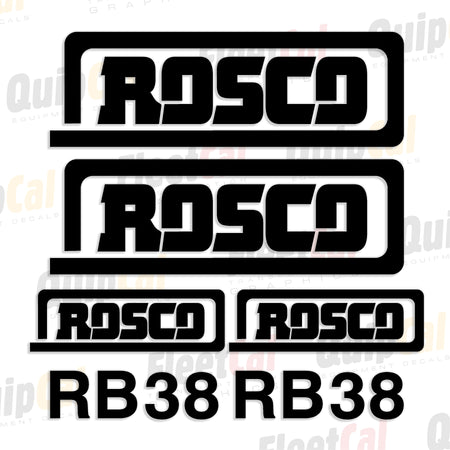 Rosco Sweeper Decal Set