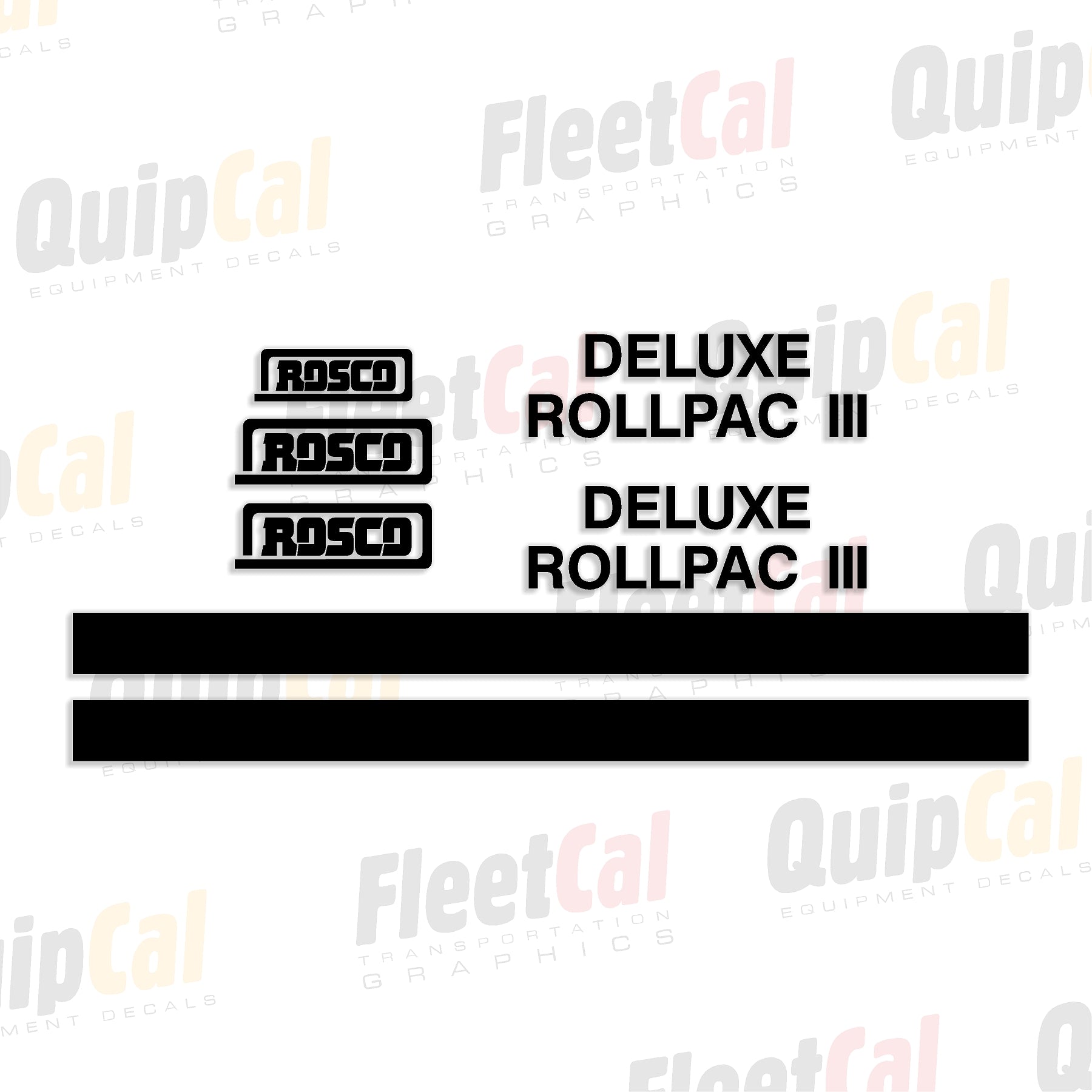 Rosco Sweeper Decal Set