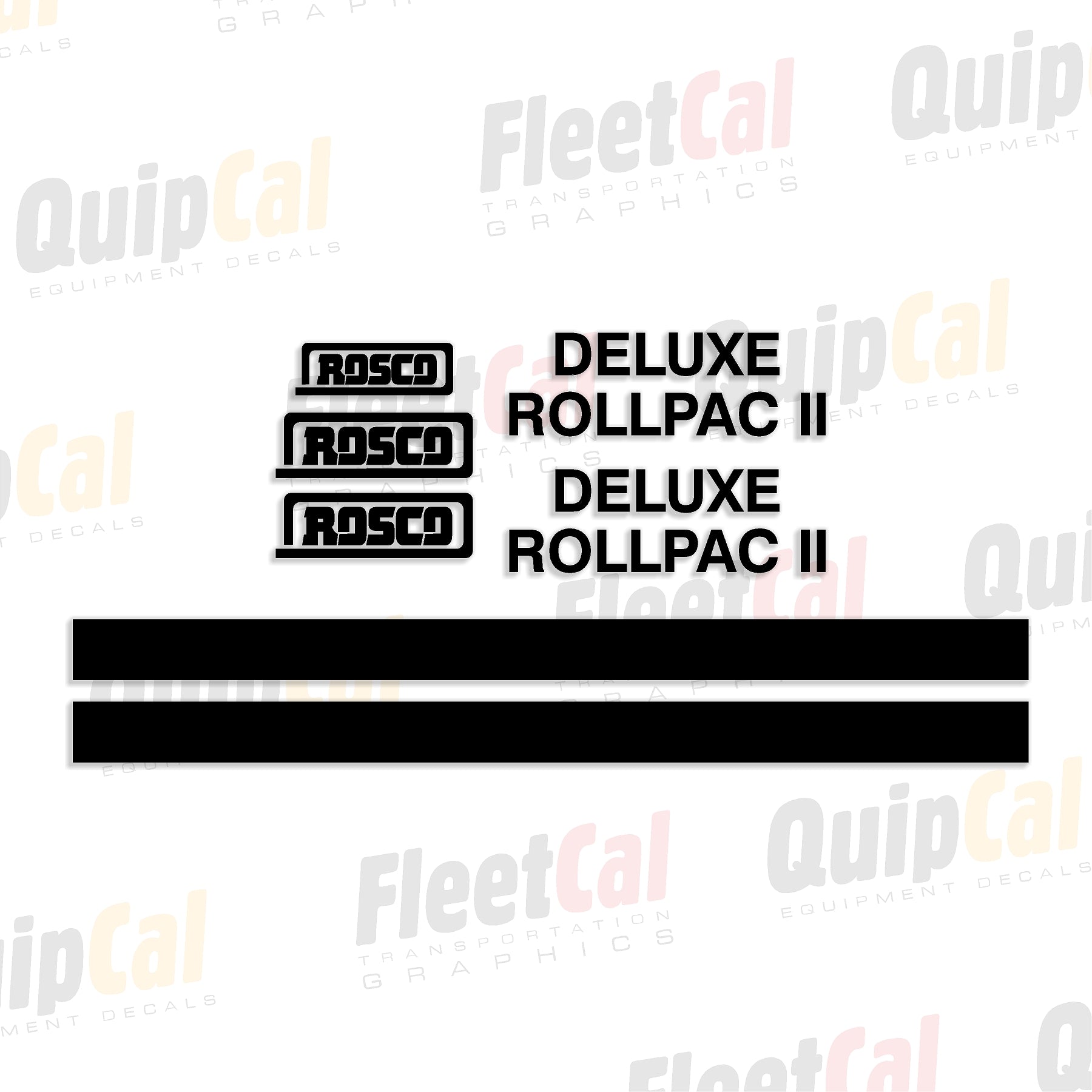 Rosco Roller Decal Set