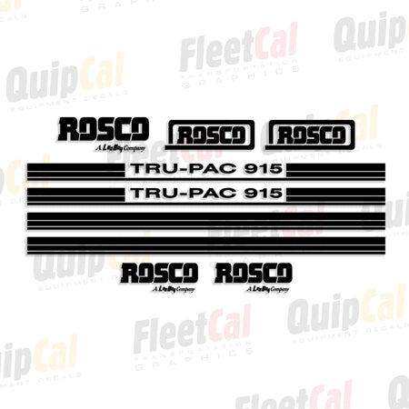 Rosco Compactor Decal Set