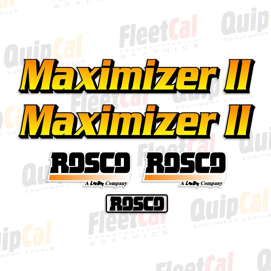 Rosco Maximizer Decals