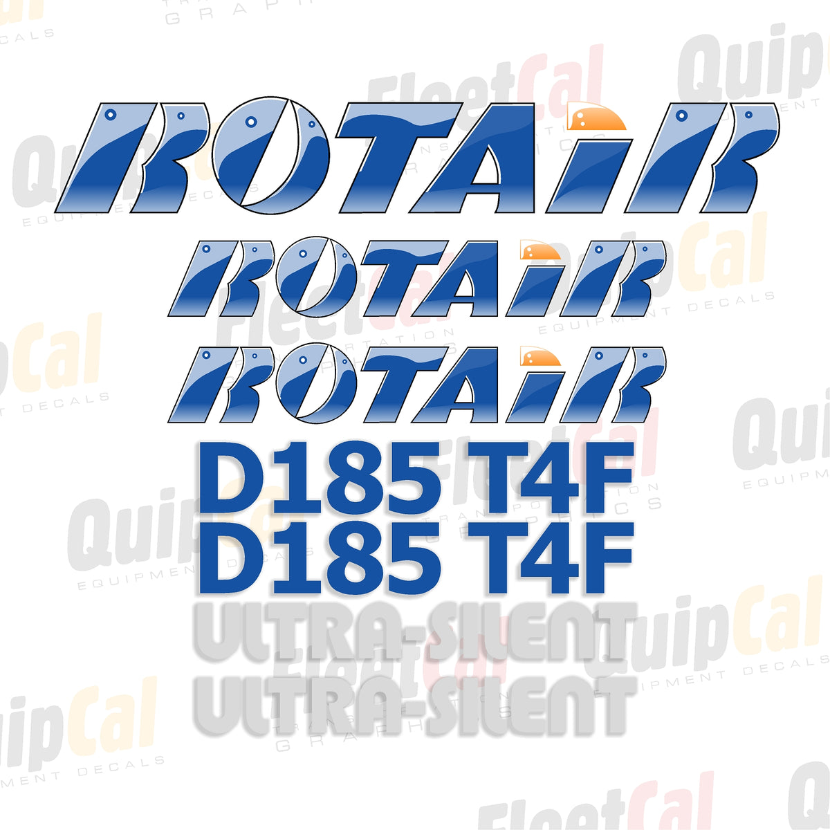 Rotair Air Compressor Decals