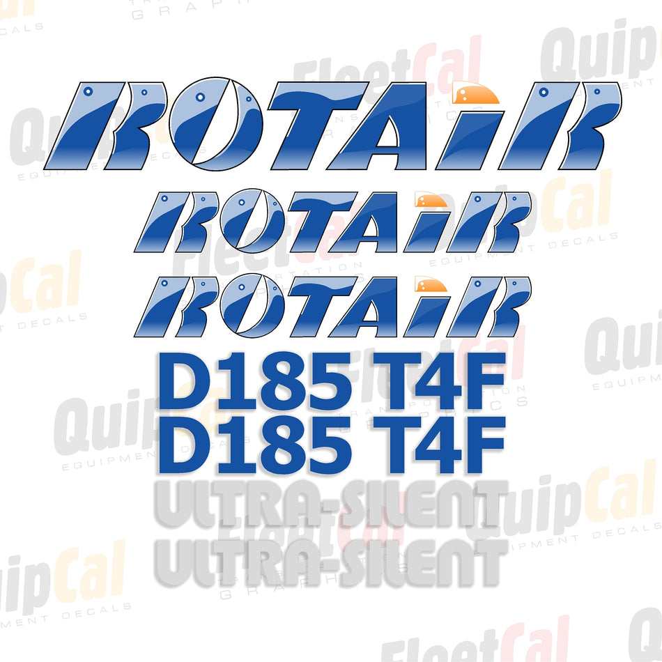 Rotair Air Compressor Decals