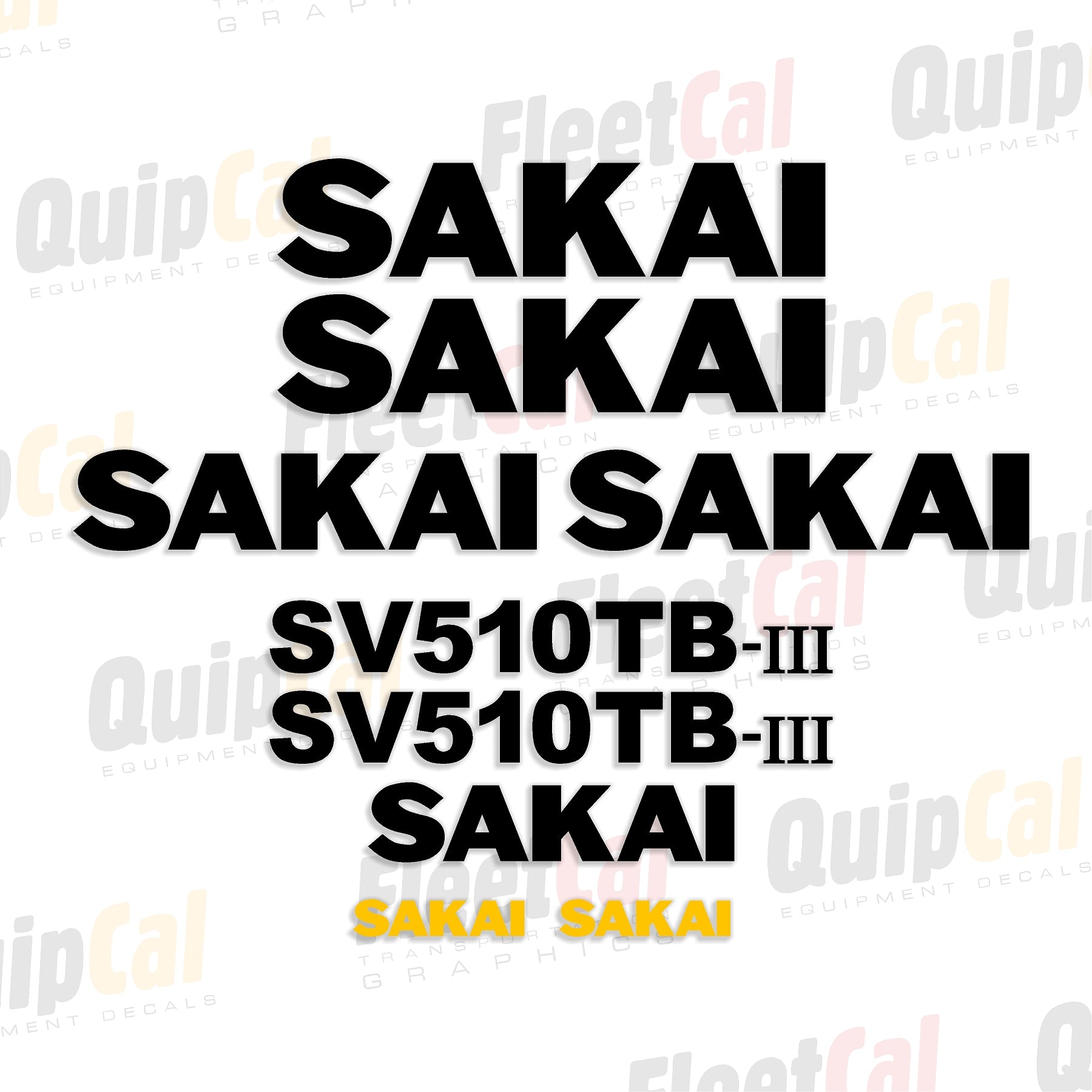 Sakai Roller Decals