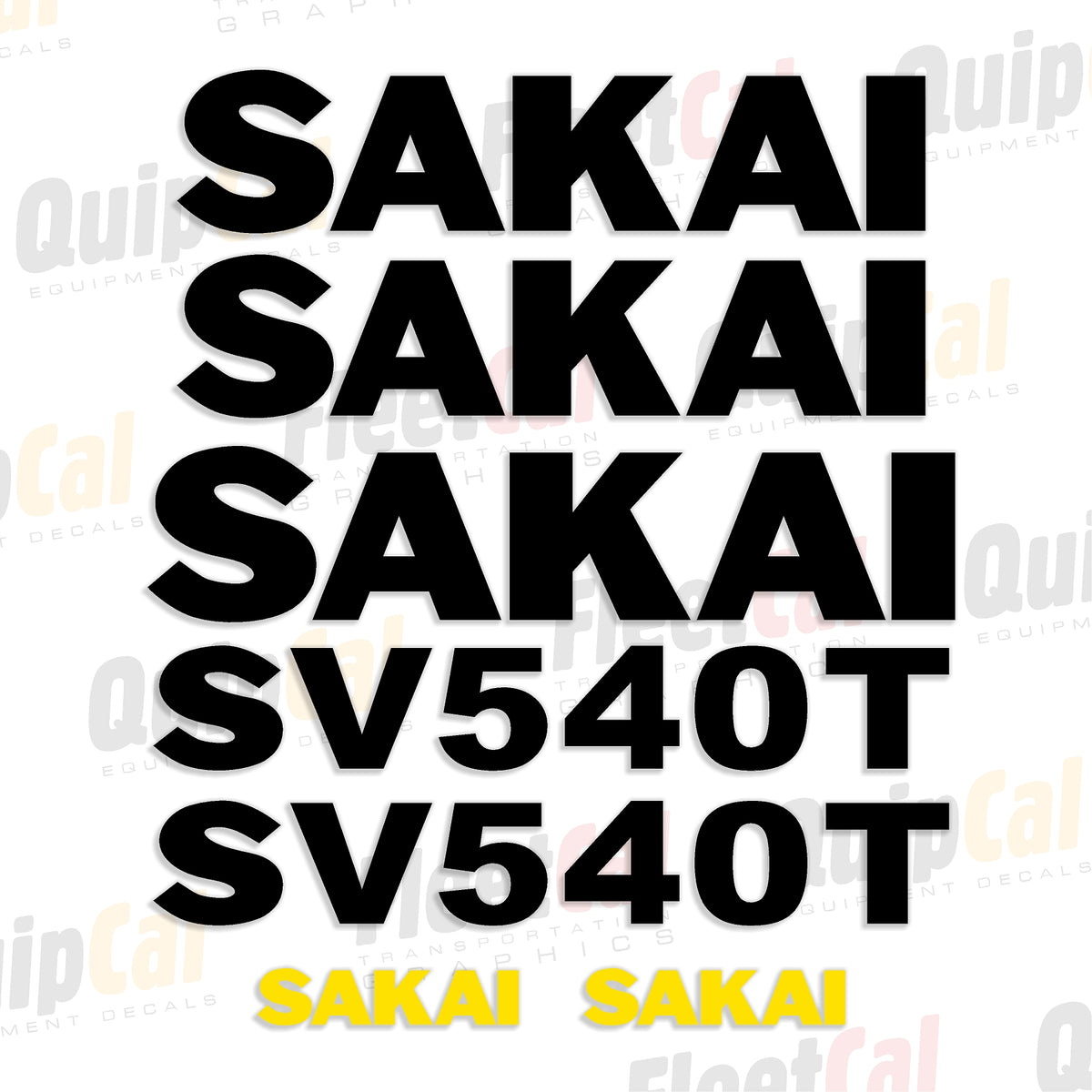 Sakai Roller Decals