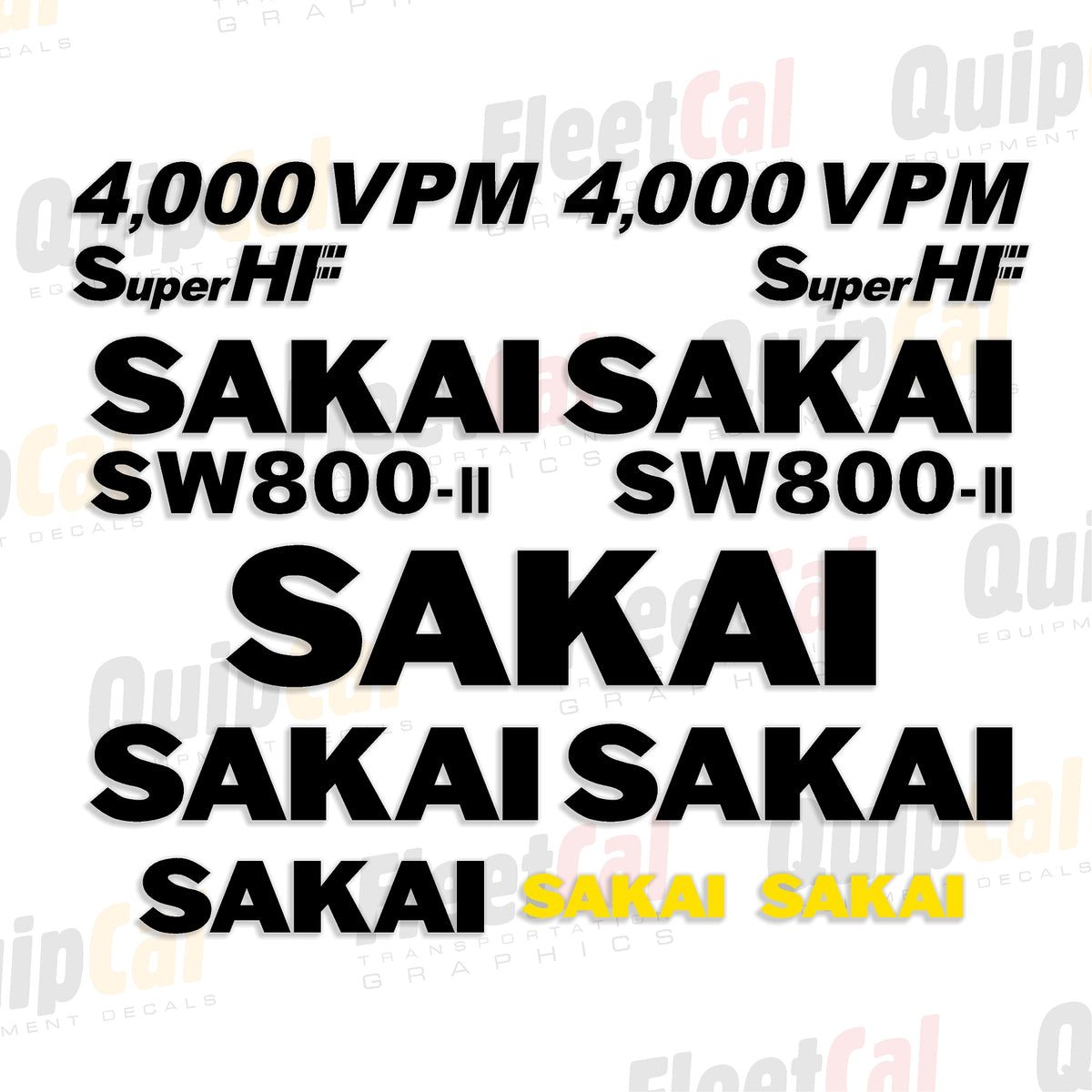 Sakai Roller Decals