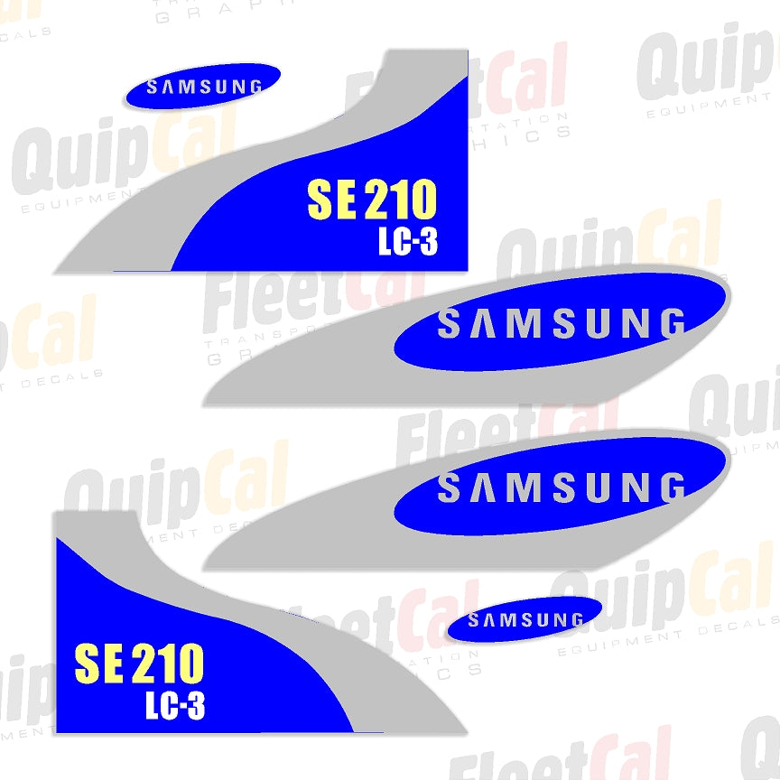 Samsung Excavator Decal Set