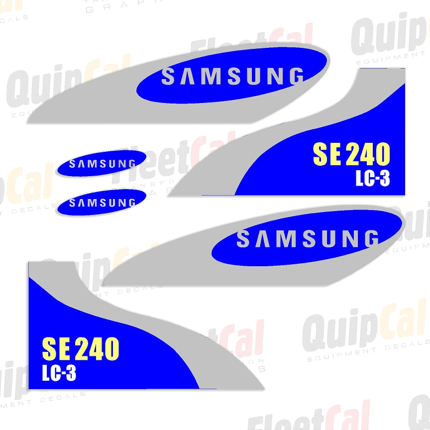 Samsung Excavator Decal Set