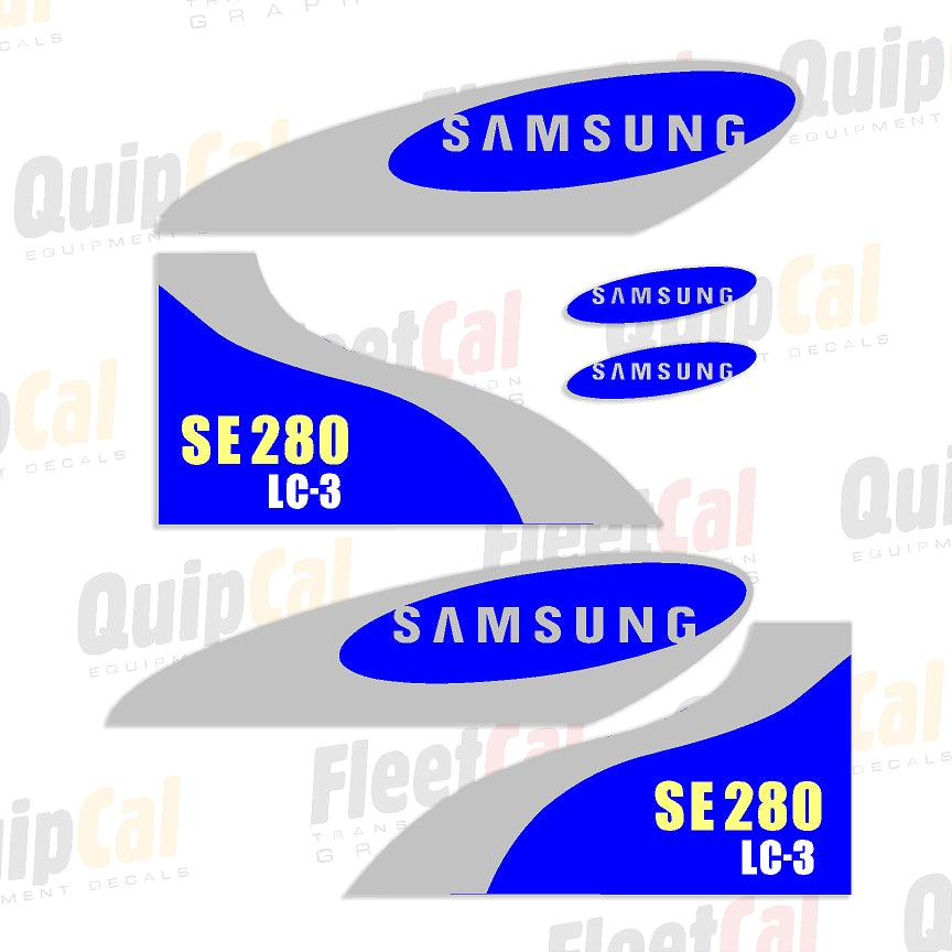 Samsung Excavator Decal Set