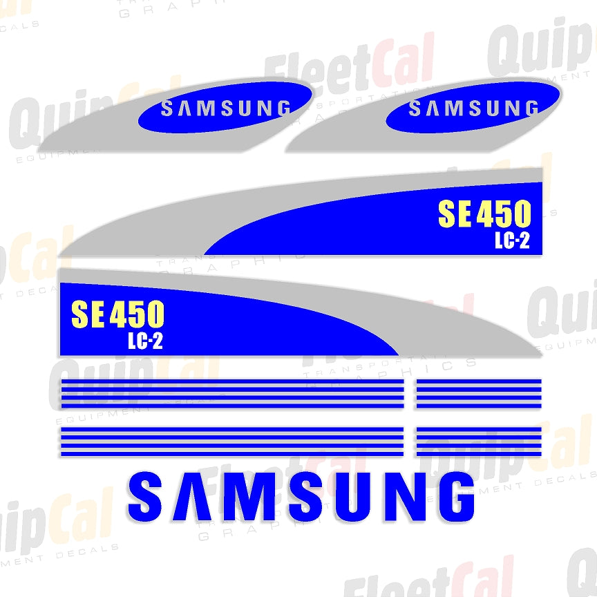 Samsung Excavator Decal Set