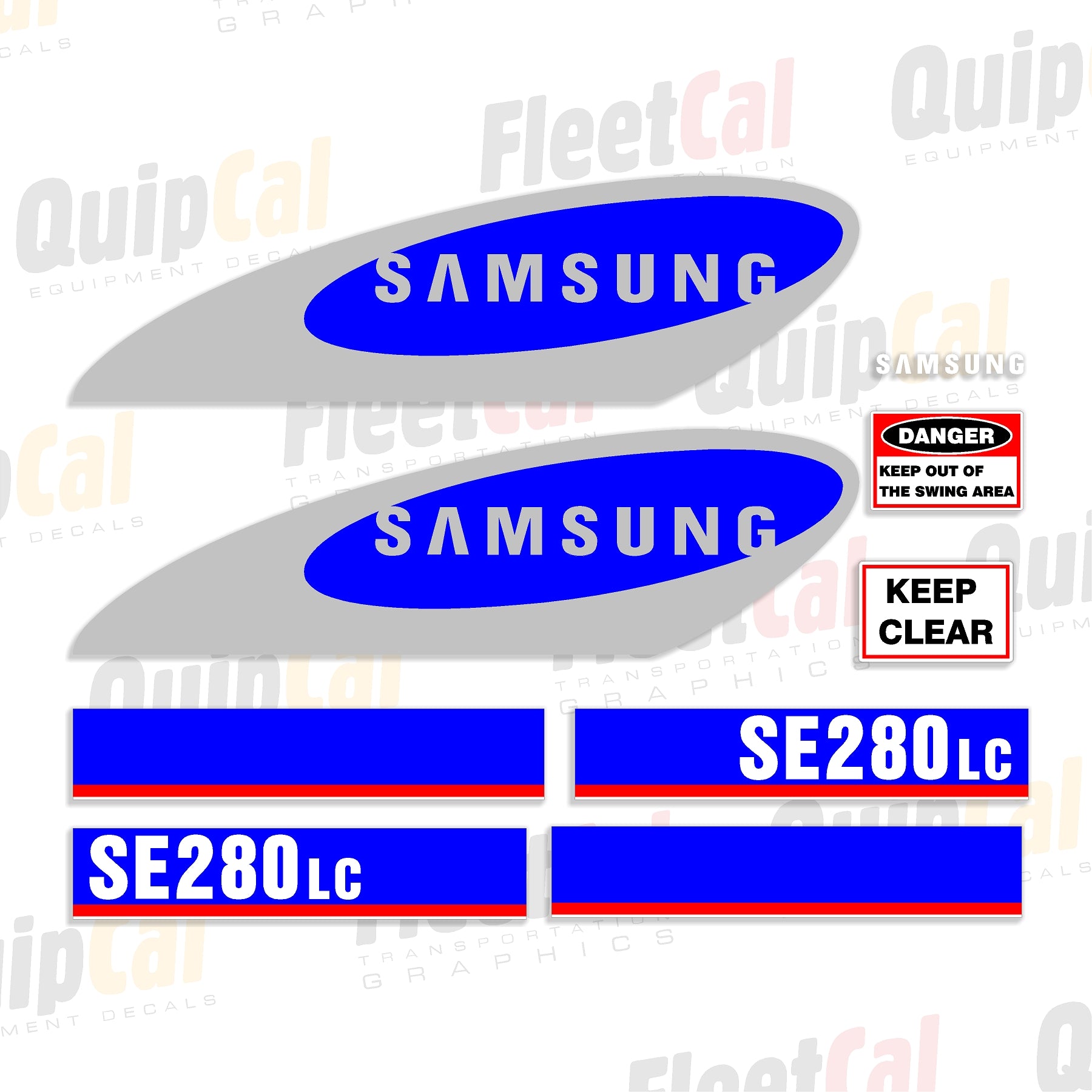 Samsung Excavator Decals