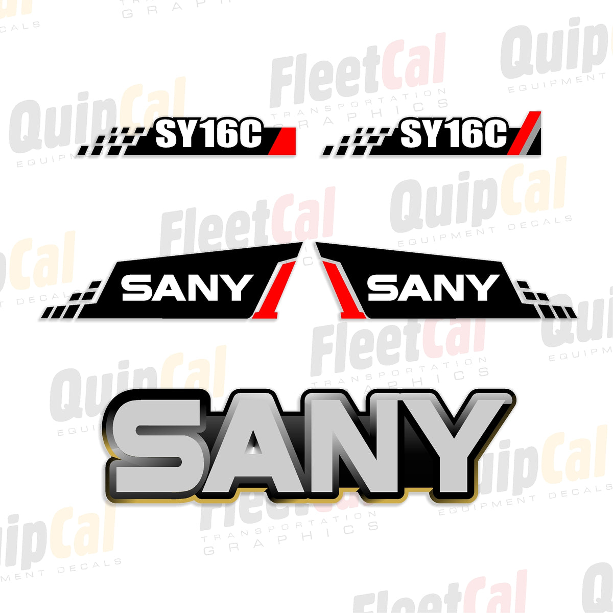 Sany Excavator Decals