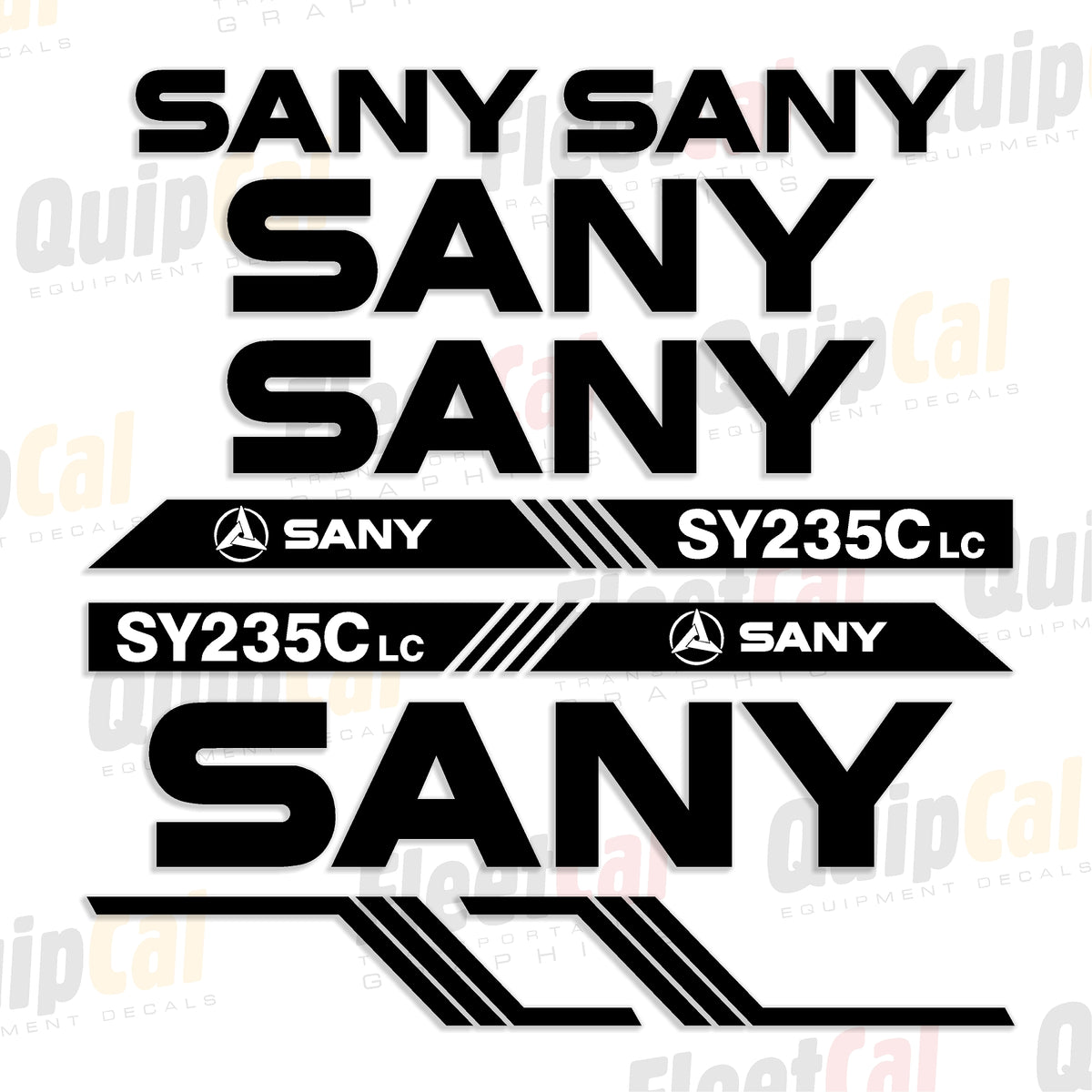 Sany Excavator Decals