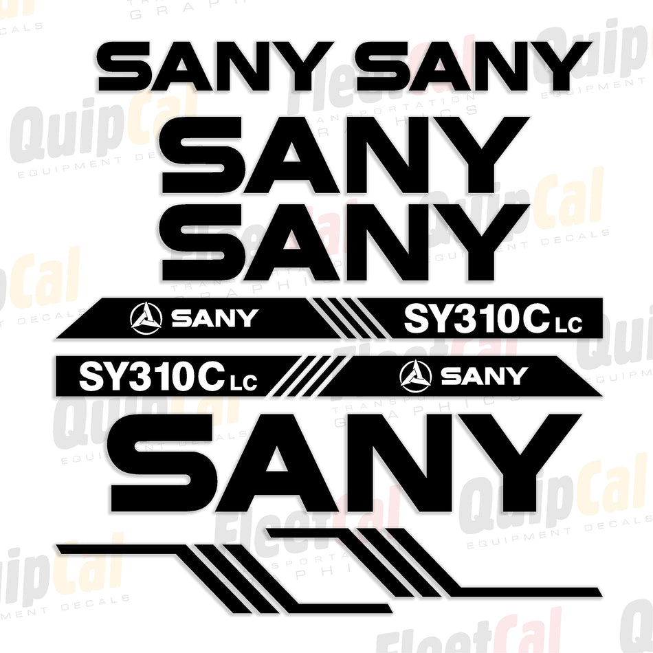 Sany Excavator Decals