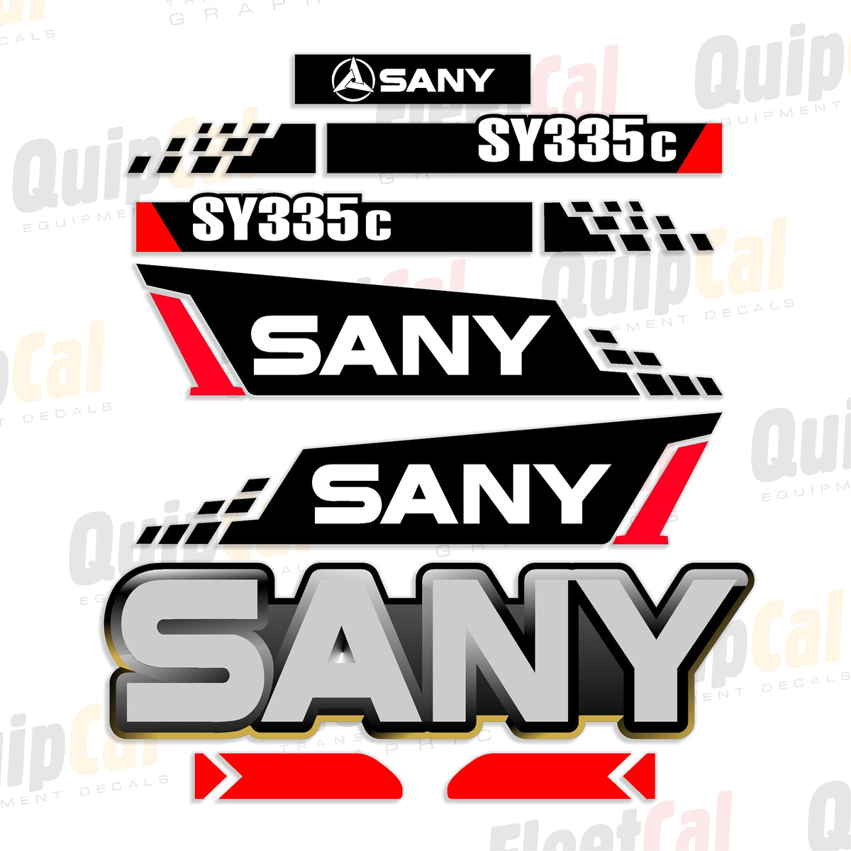 Sany Excavator Decals