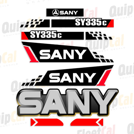 Sany Excavator Decals