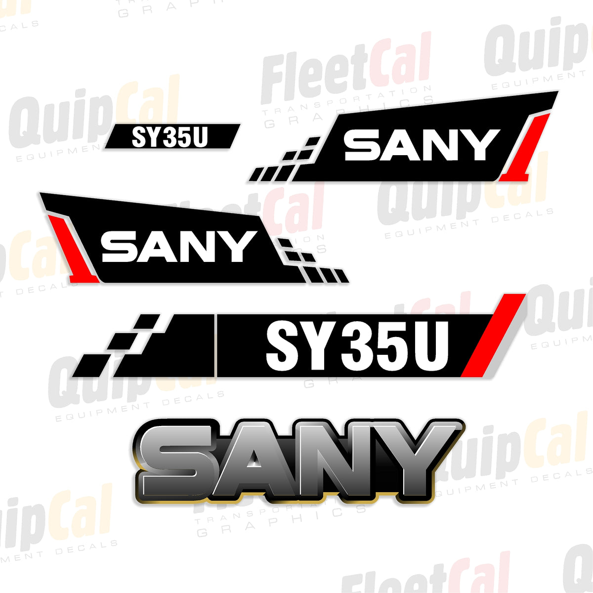 Sany Excavator Decals