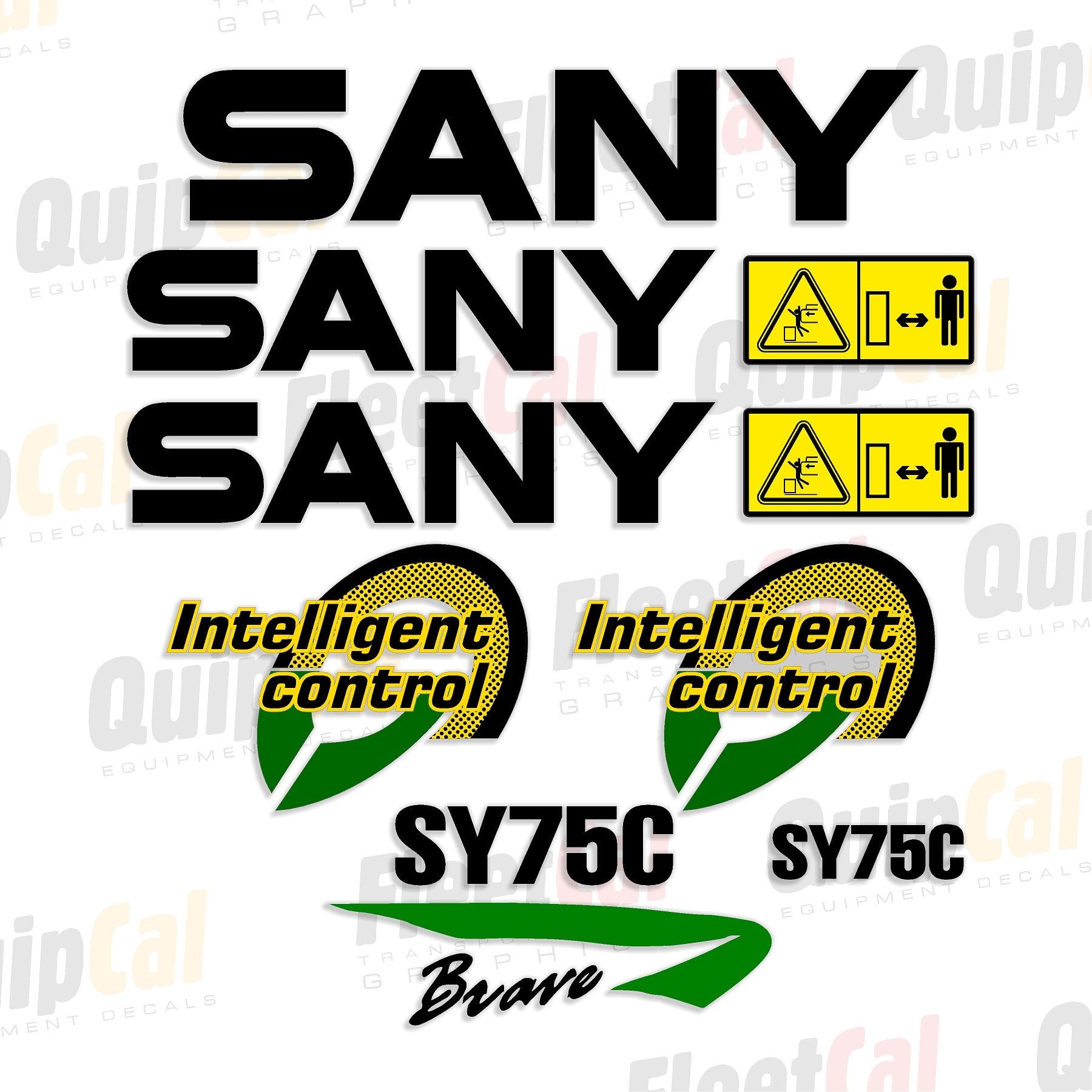 Sany Excavator Decals