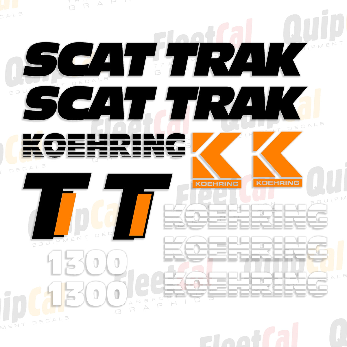 Scat Trak Skid Loader Decal Set