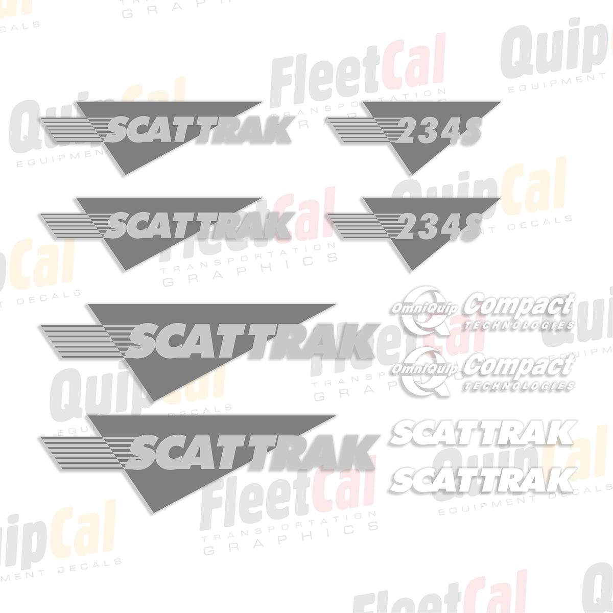 Scat Trak Excavator Decals