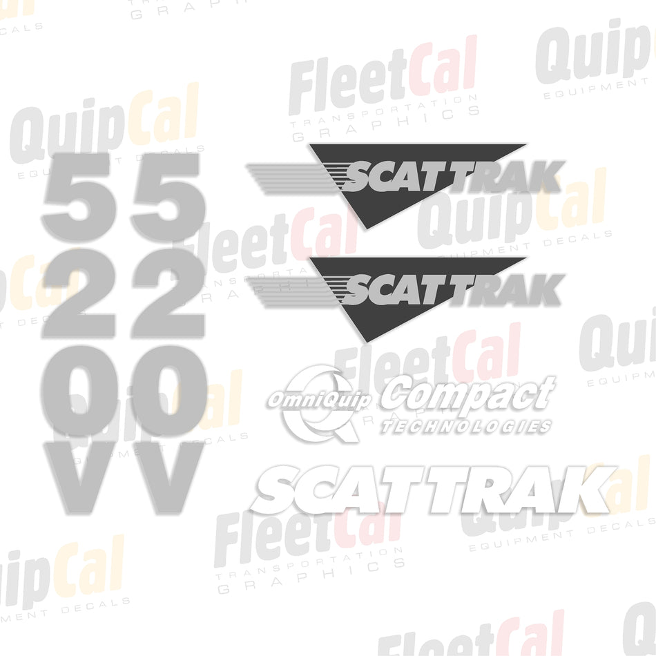 Scat Trak Excavator Decals