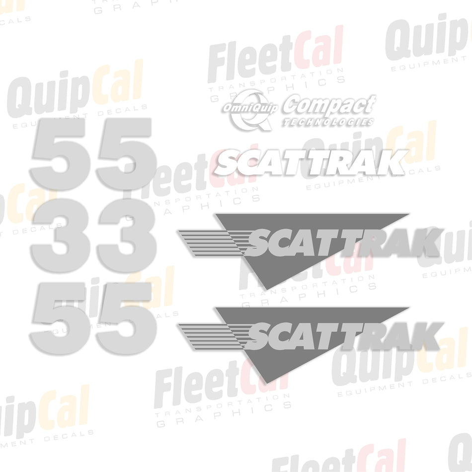 Scat Trak Excavator Decals