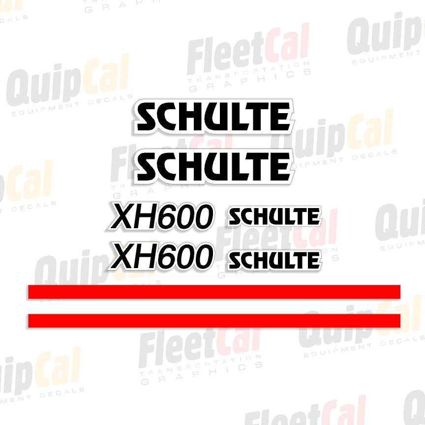 Schulte Mower Decals