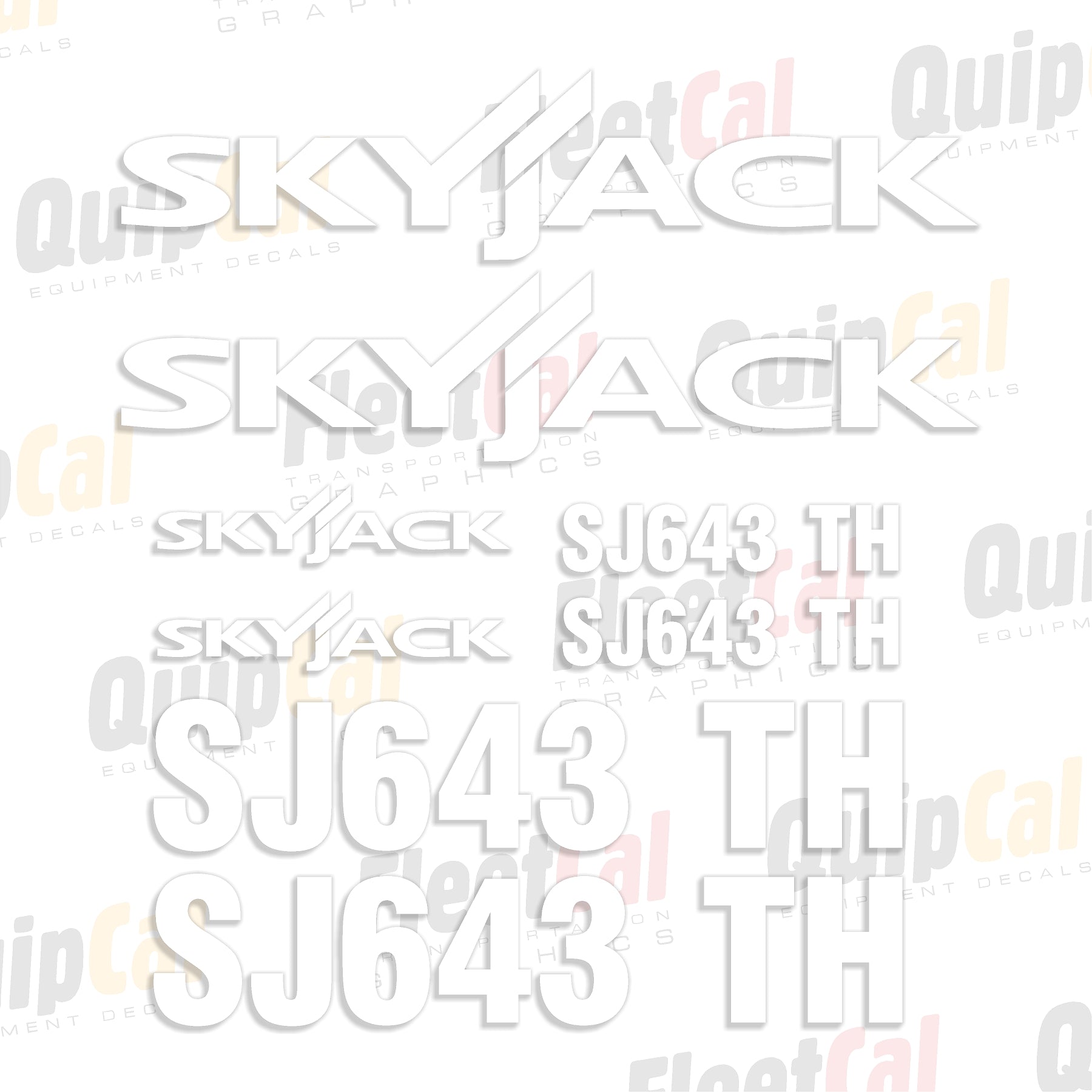 Skyjack Telehandler Decals