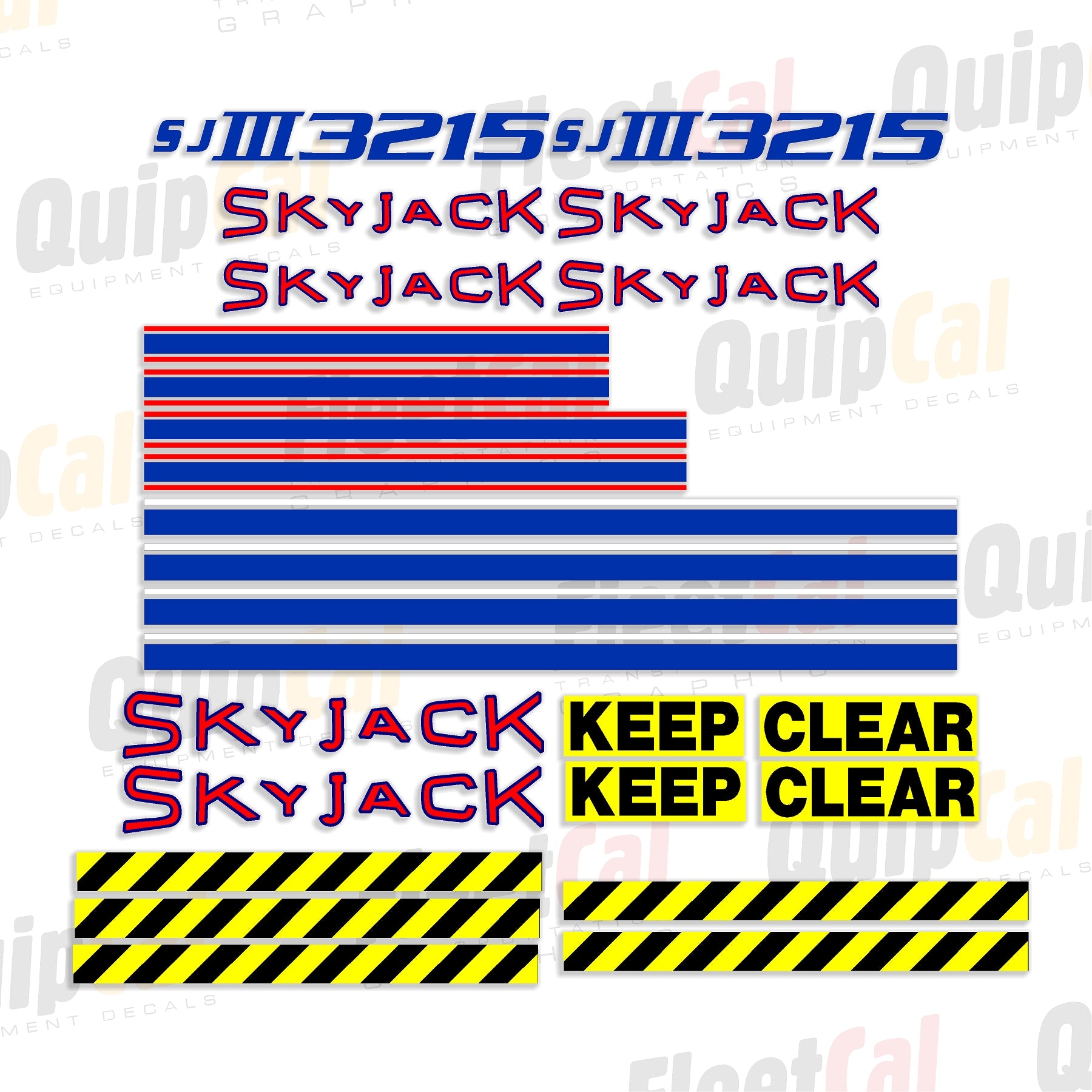 Skyjack Scissor Lift Decals