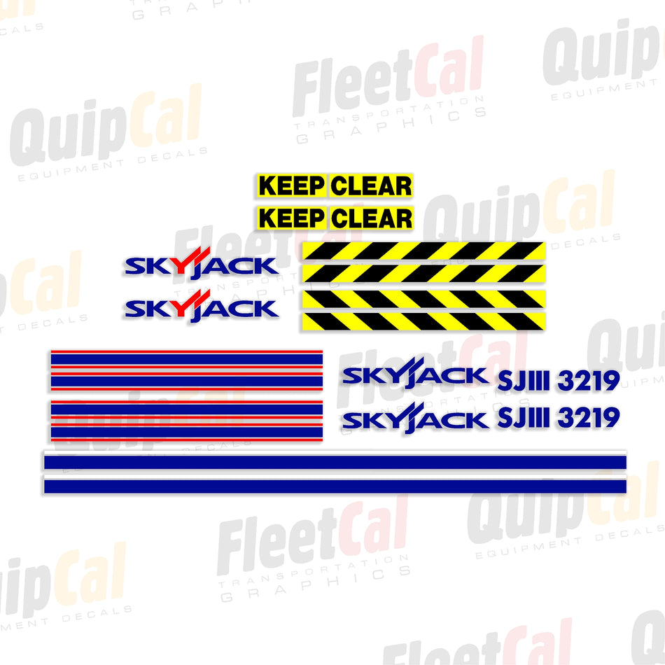 Skyjack Scissor Lift Decals