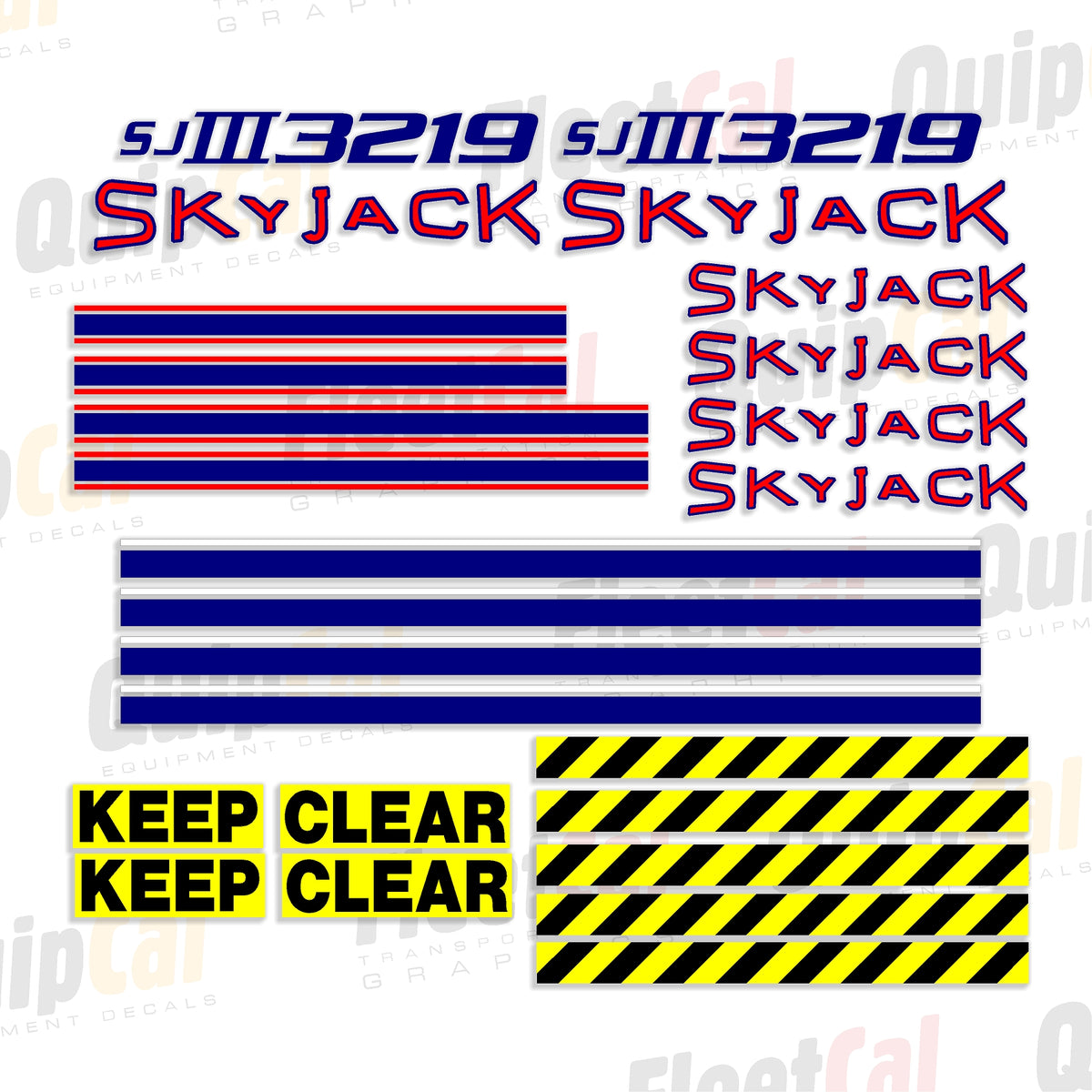 Skyjack Scissor Lift Decals