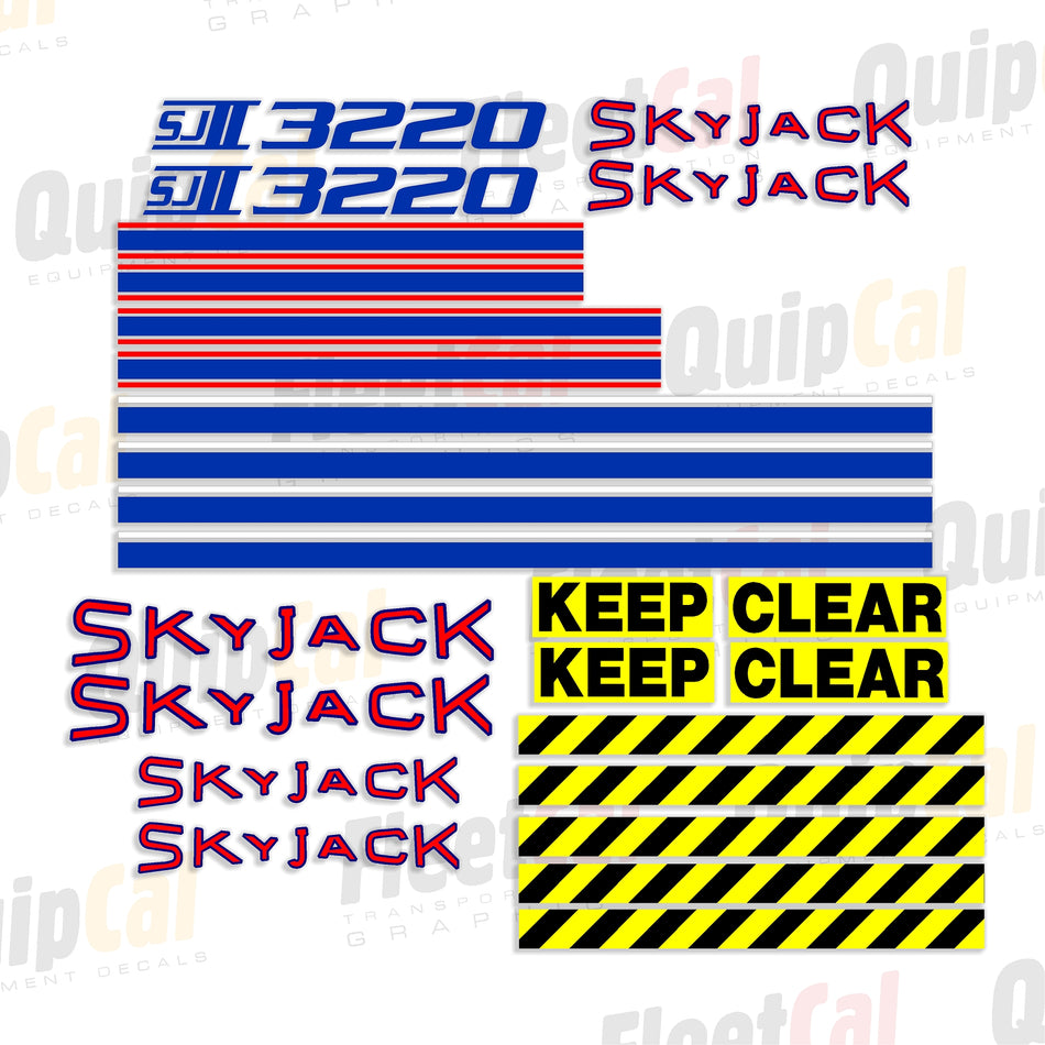 Skyjack Scissor Lift Decals