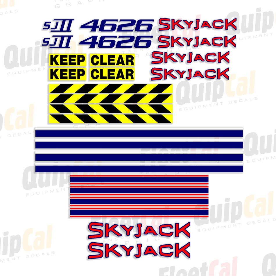 Skyjack Scissor Lift Decals