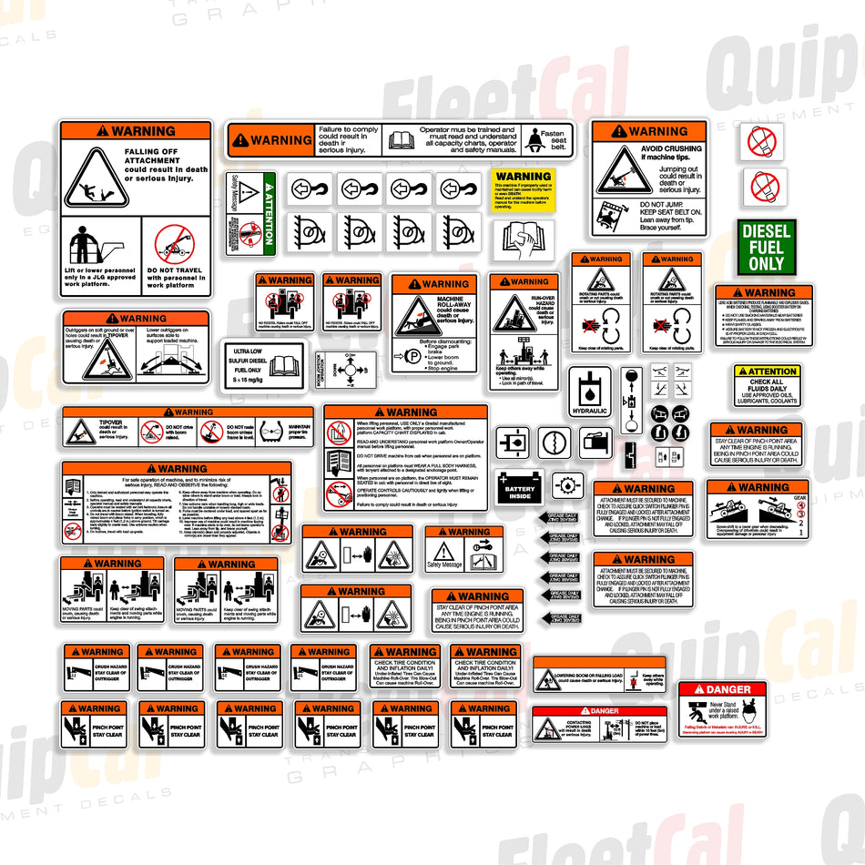 Decals for Skytrak Telehandlers