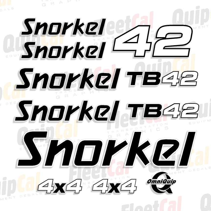 Snorkel Manlift Decals