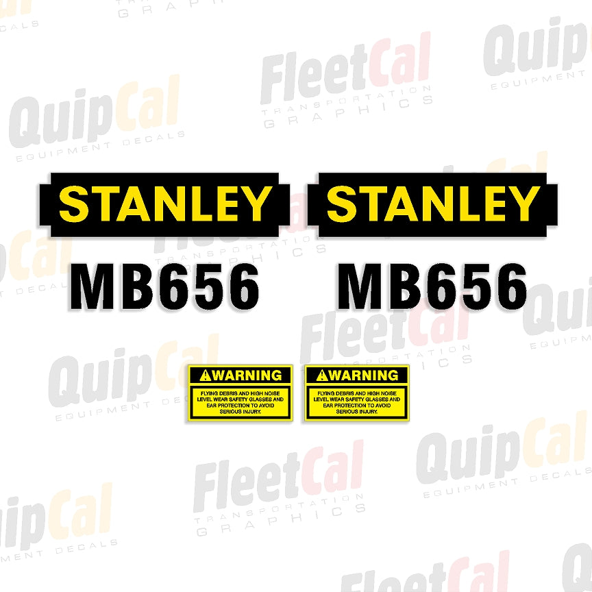 Stanley Hydraulic Breaker Decals